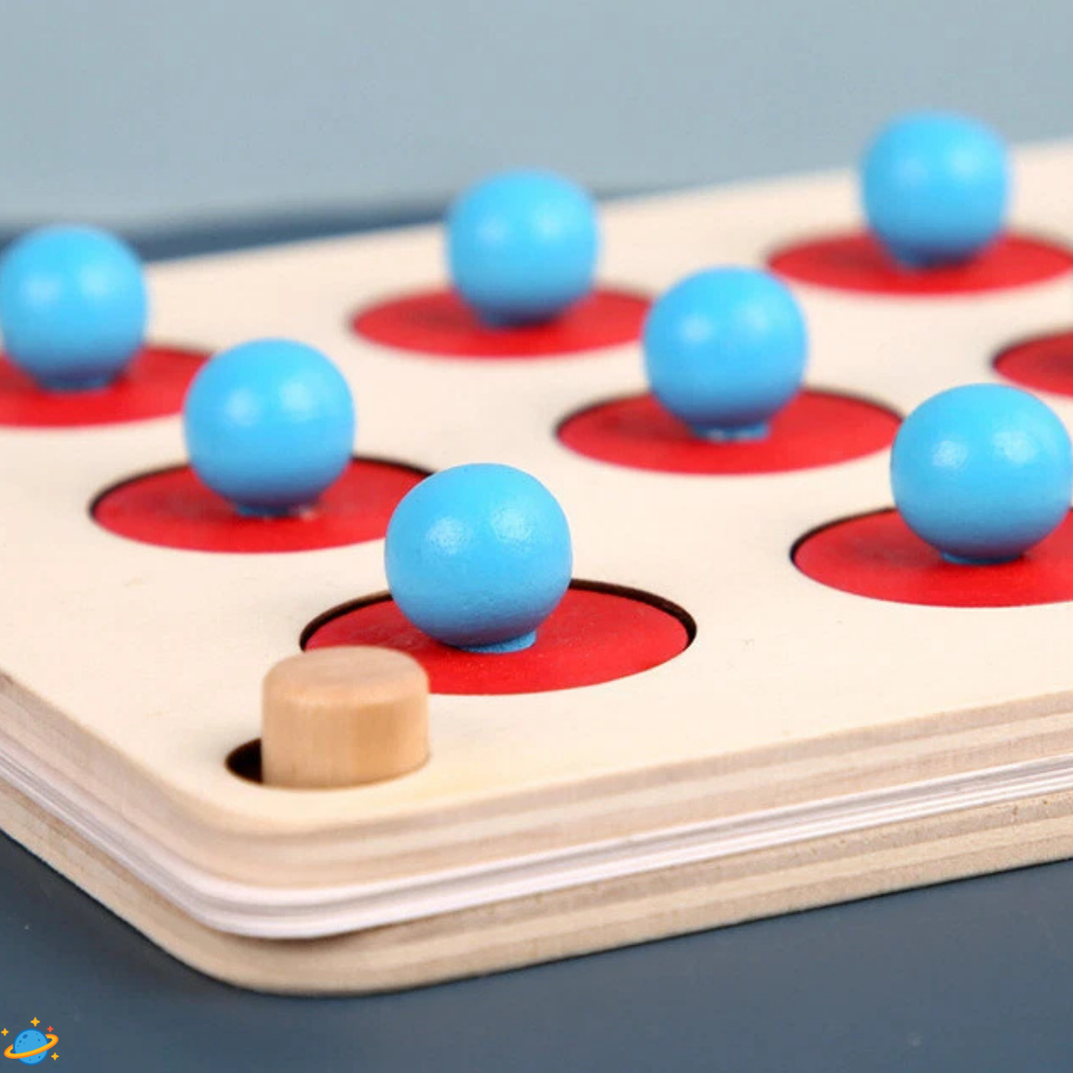 Jeu de mémoire en bois – Montessori éducatif et évolutif