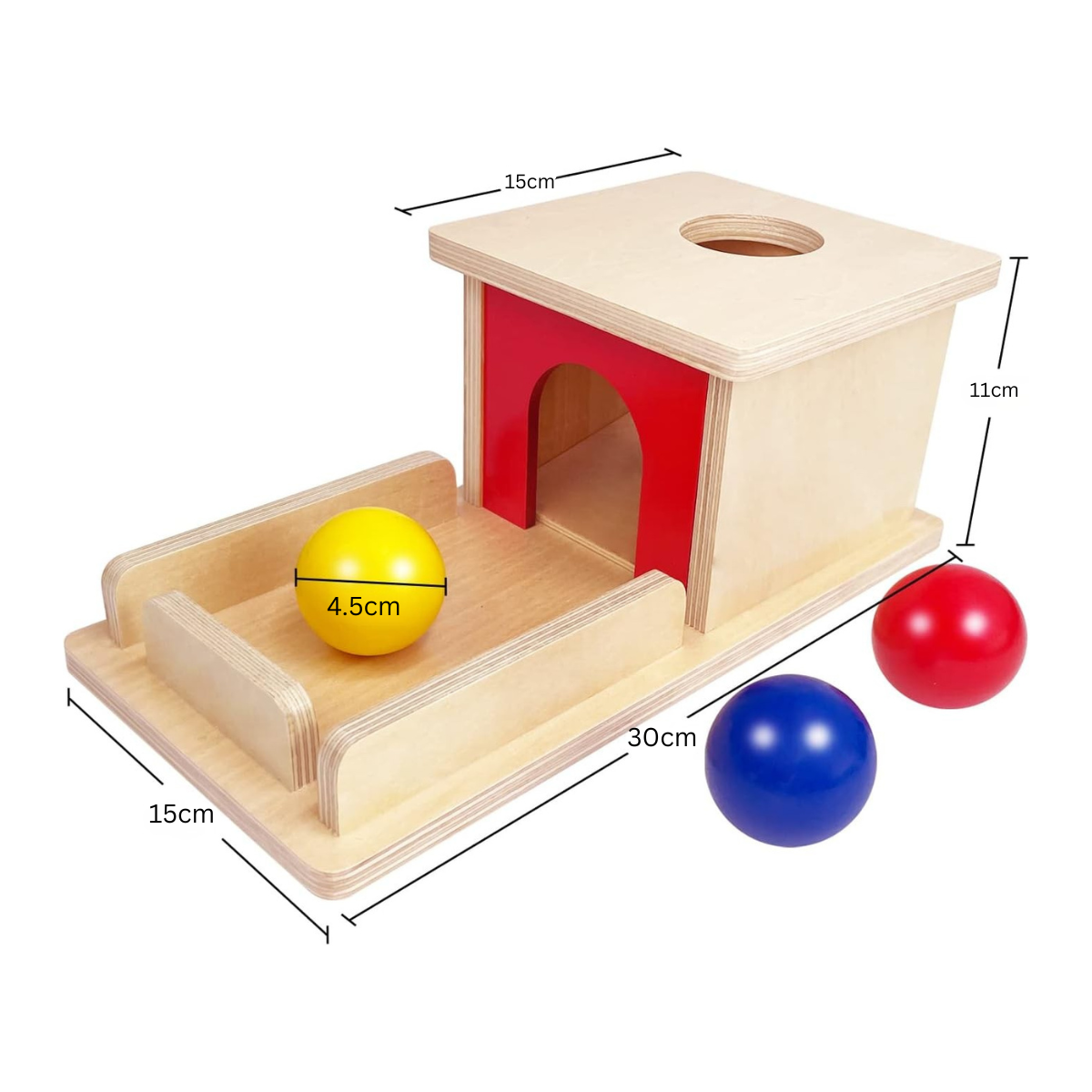 Boîte Montessori en Bois – Jeux d’Encastrement et Permanence de l’Objet