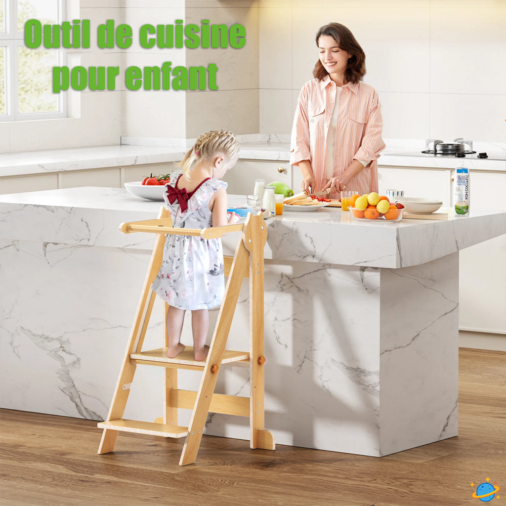 Tour d’Observation Montessori Pliable – Évolutive avec Plateforme Réglable