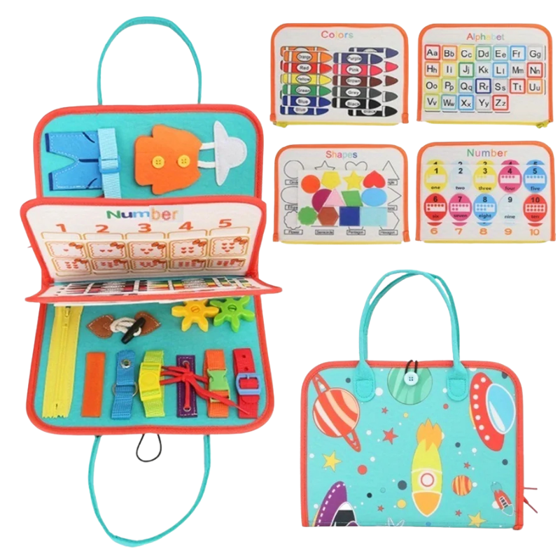 Jouet Montessori Évolutif – Busy Board Éducatif