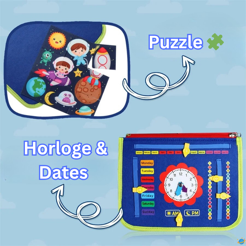 Jouet Montessori Évolutif – Busy Board Éducatif