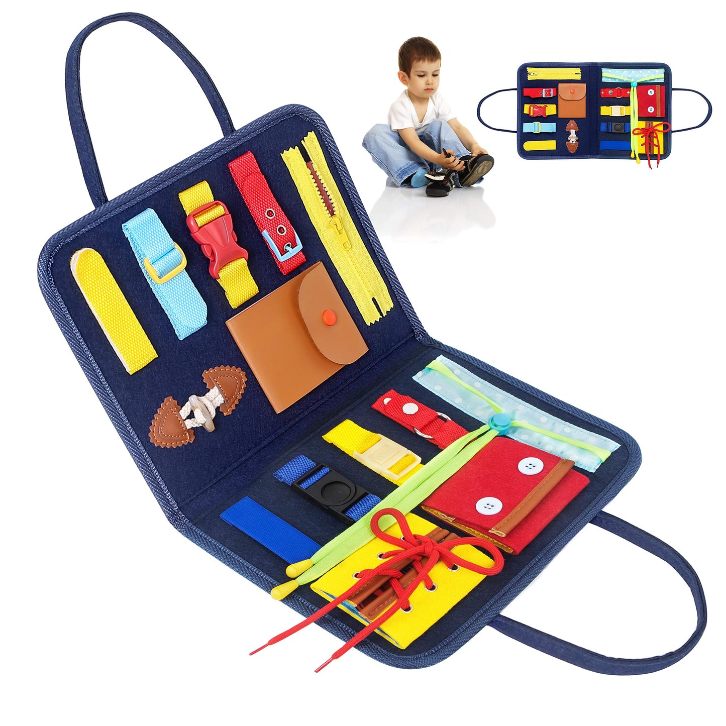 Jouet Montessori Évolutif – Busy Board Éducatif