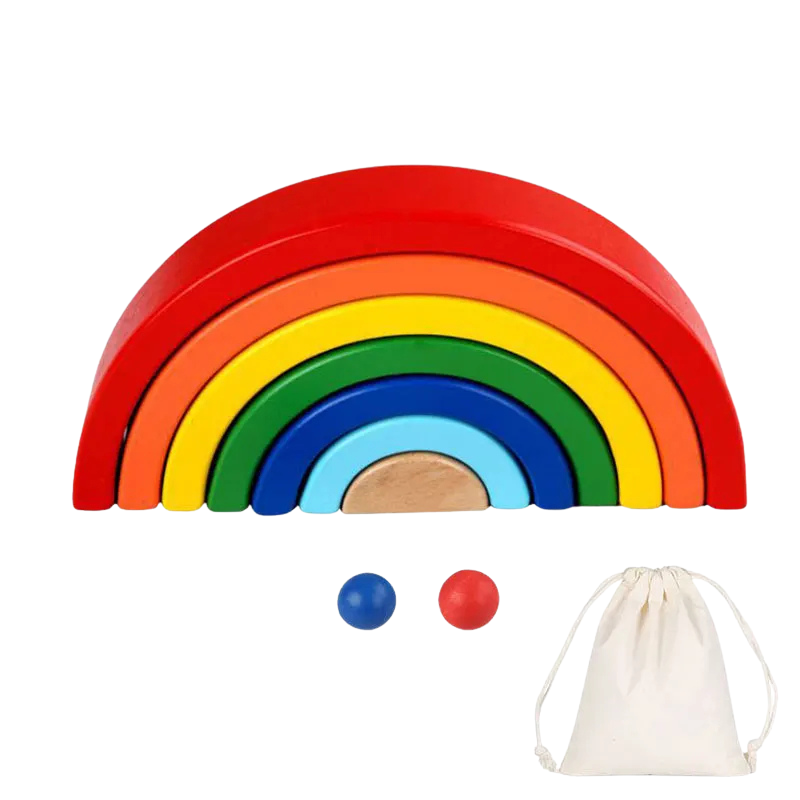 Jouet Montessori évolutif – Jeu de construction et de logique en bois éducatif