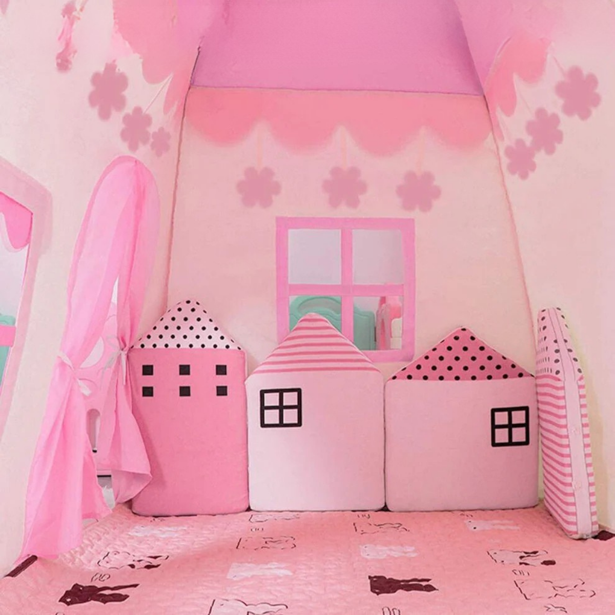 Maison de Jeu Montessori pour Enfant – Tente Pliable Intérieur et Extérieur