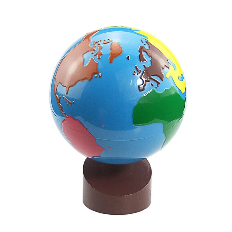 Globe terrestre éducatif – Jeu Montessori de géographie évolutif