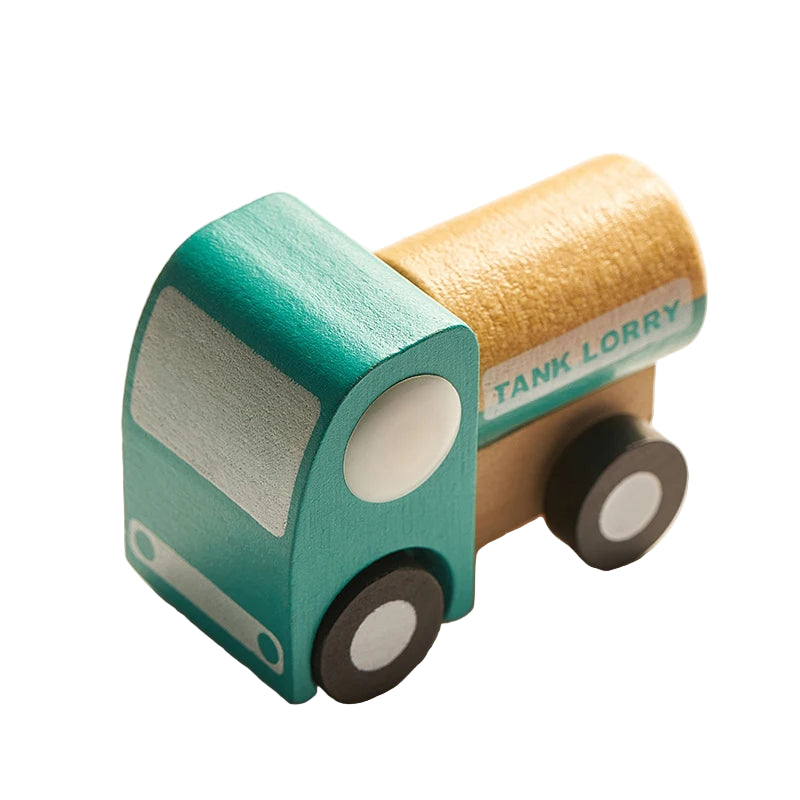 Mini Véhicules en Bois Montessori – Jouets Éducatifs Colorés