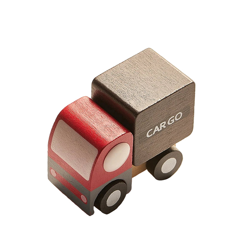 Mini Véhicules en Bois Montessori – Jouets Éducatifs Colorés