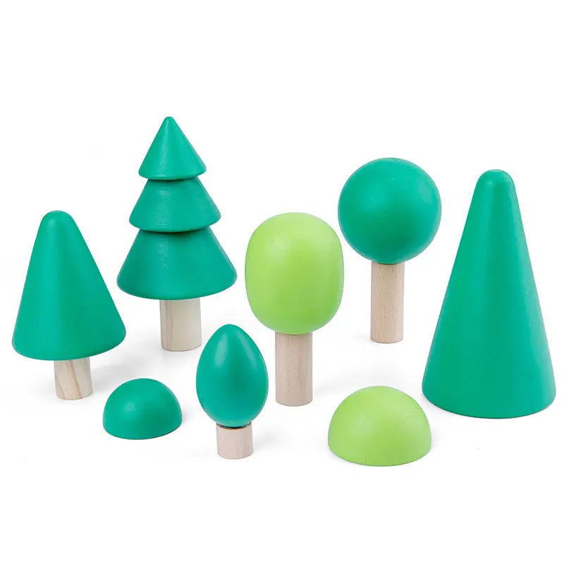 Jouet Montessori évolutif – Jeu de construction et de logique en bois éducatif