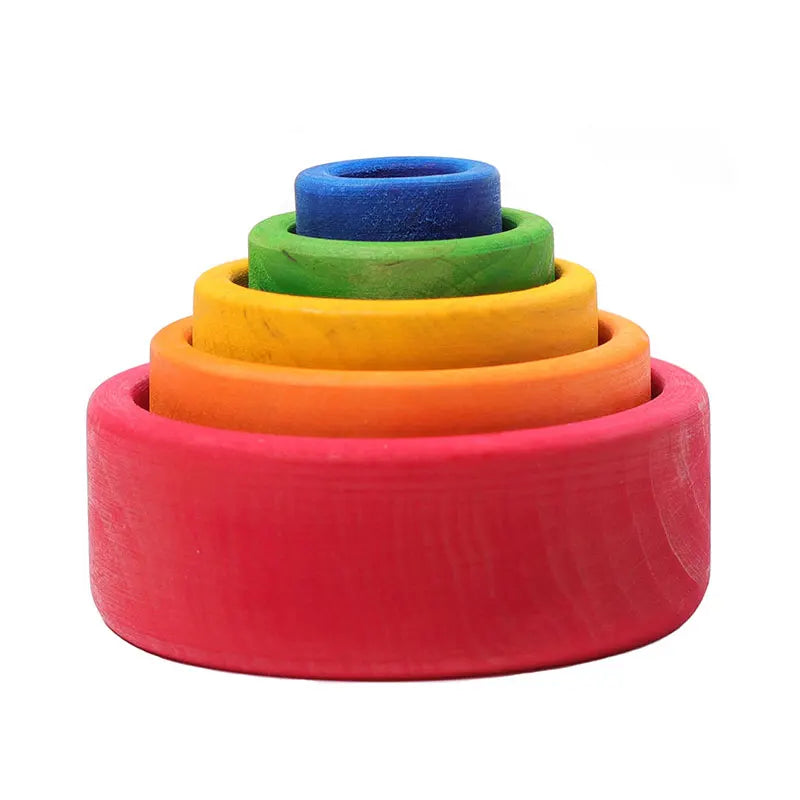 Jouet Montessori évolutif – Jeu de construction et de logique en bois éducatif