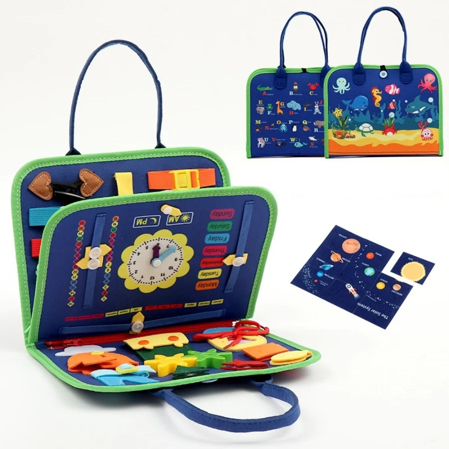 Jouet Montessori Évolutif – Busy Board Éducatif