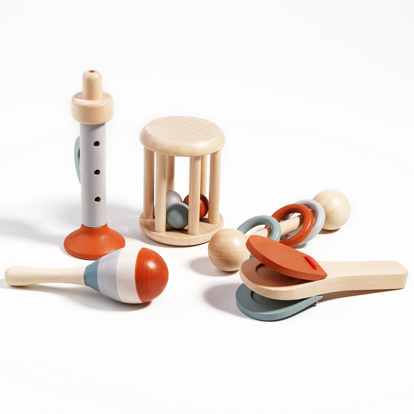 Set d’instruments de musique en bois – Jeu Montessori éducatif et sensoriel