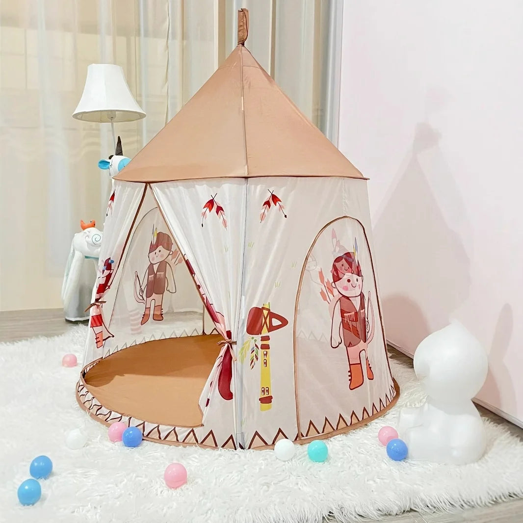 Tente de Jeu Montessori pour Enfant – Cabane Magique Pliable pour Intérieur et Jardin