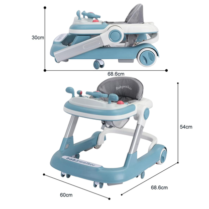 Trotteur Évolutif 2-en-1 Montessori – Marcheur et Pousseur pour Bébé