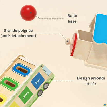 Jeu de Tri Montessori en Bois – Formes et Couleurs à Associer
