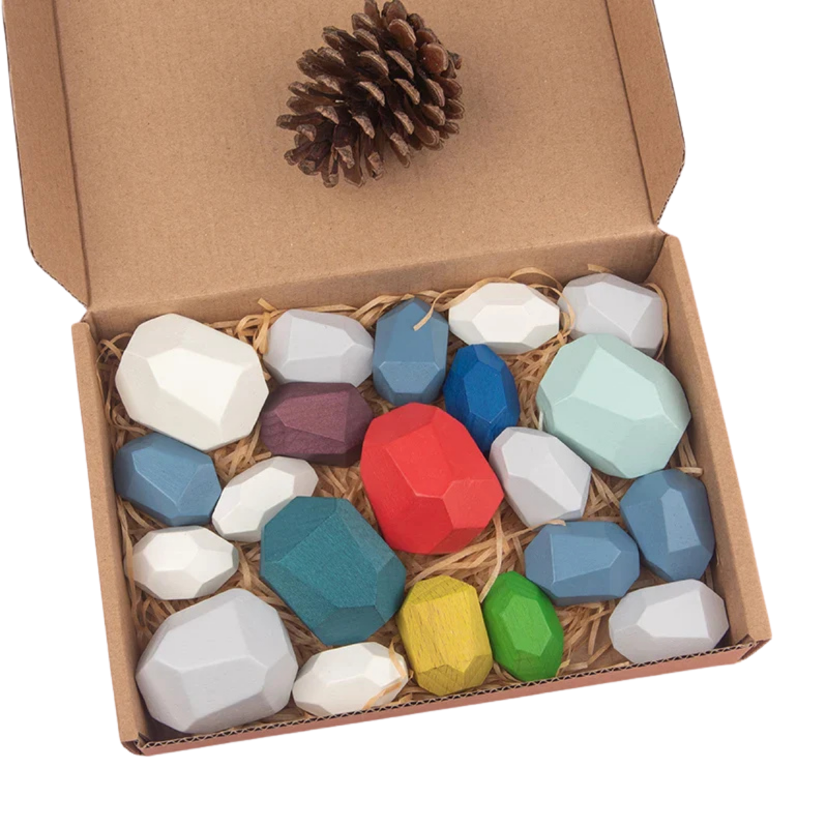Jeu éducatif en bois – Pierres d’équilibre et empilement Montessori évolutif