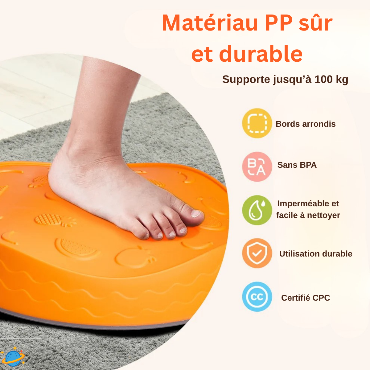 Jeu sensoriel évolutif – Pierres d’équilibre Montessori pour motricité et coordination