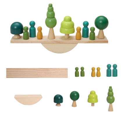 Jeu d’équilibre en bois – Forêt et maisons Montessori évolutives
