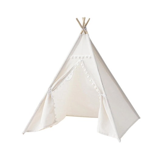 Tipi Montessori en Coton pour Enfant – Cabane de Jeu Pliable Intérieur et Extérieur