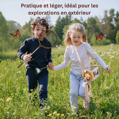 Kit d’exploration nature en bois – Jeu éducatif Montessori pour aventuriers en herbe