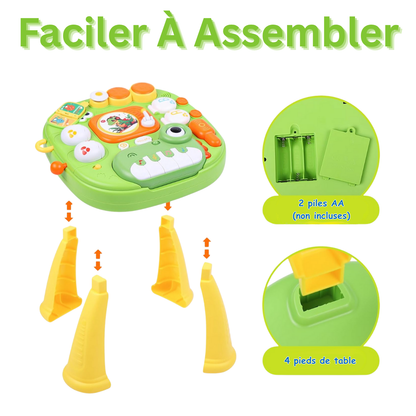 Table d’Activités Dinosaure Montessori – Piano Musical, Lumières & Jeux Sensoriels