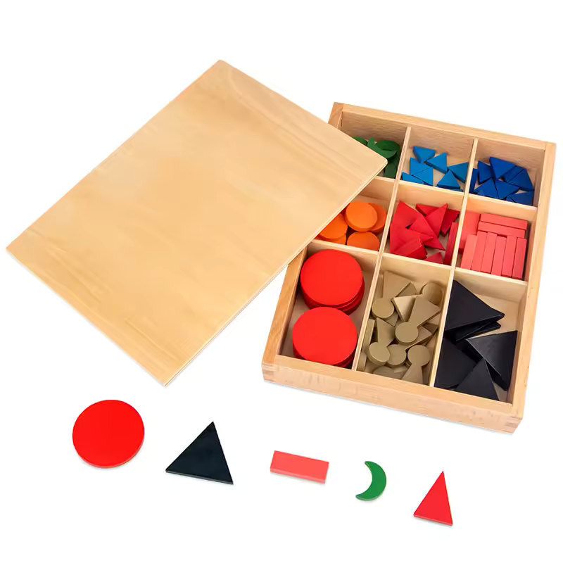 Jouet Montessori Évolutif en Bois – Boîte Sensorielle Bébé avec Formes et Objets