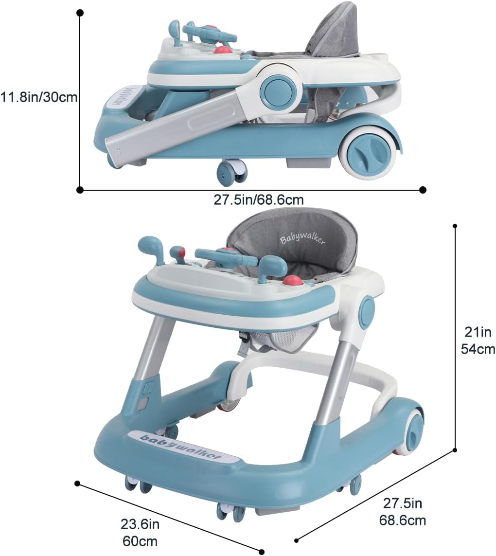 Trotteur Évolutif 2-en-1 Montessori – Marcheur et Pousseur pour Bébé