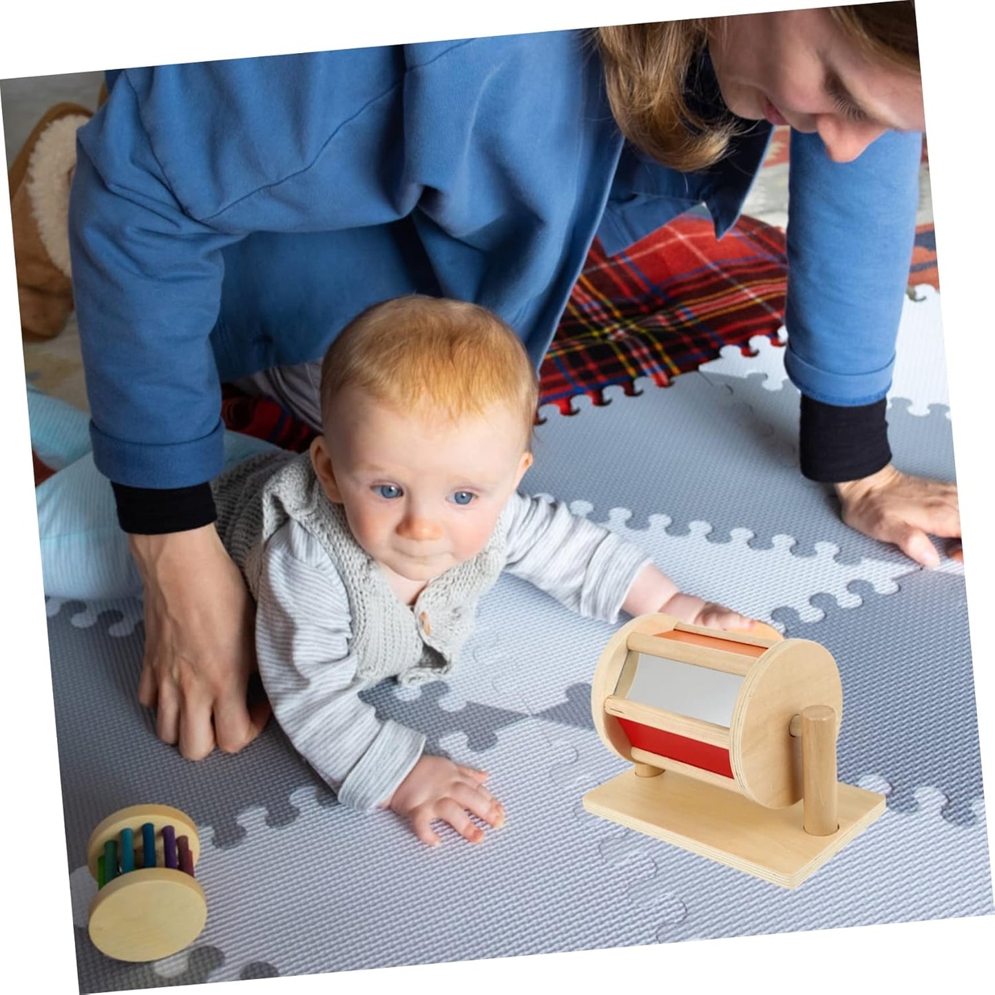 Boîte Montessori en Bois – Jeux d’Encastrement et Permanence de l’Objet