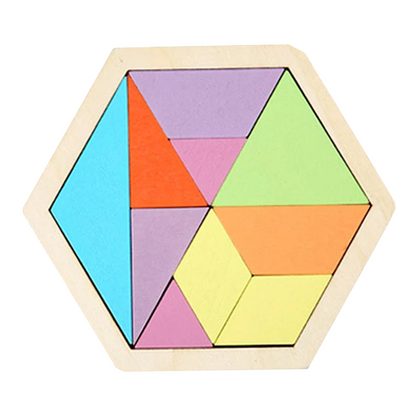 Jouet Montessori évolutif – Puzzle géométrique en bois 3D et jeu éducatif de formes