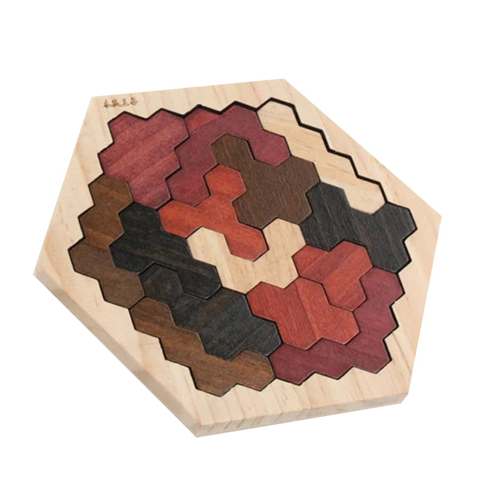 Jouet Montessori évolutif – Puzzle géométrique en bois 3D et jeu éducatif de formes