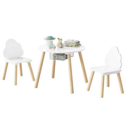 Table avec 2 Chaises Montessori en Bois – Ensemble d’Apprentissage et de Jeu