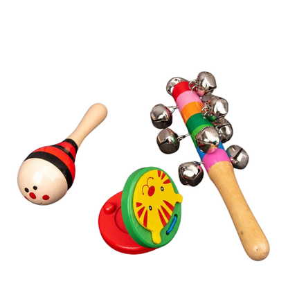 Set d’instruments de musique en bois – Jeu Montessori éducatif et sensoriel
