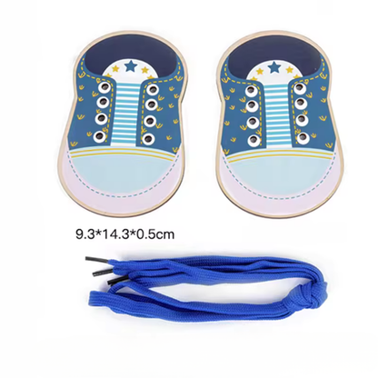 Jouet Montessori évolutif – Jeu éducatif d’habillage, boutons et laçage