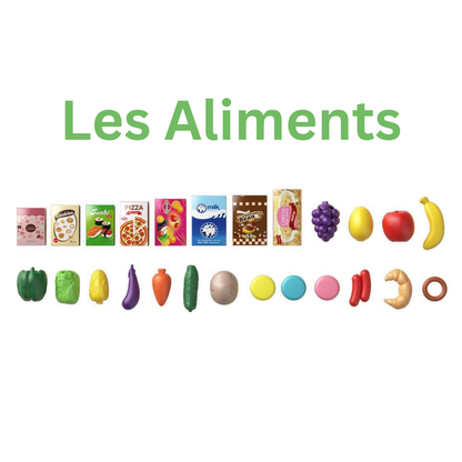 Chariot de Courses en Bois – Jouet Montessori Évolutif de Supermarché pour Enfants