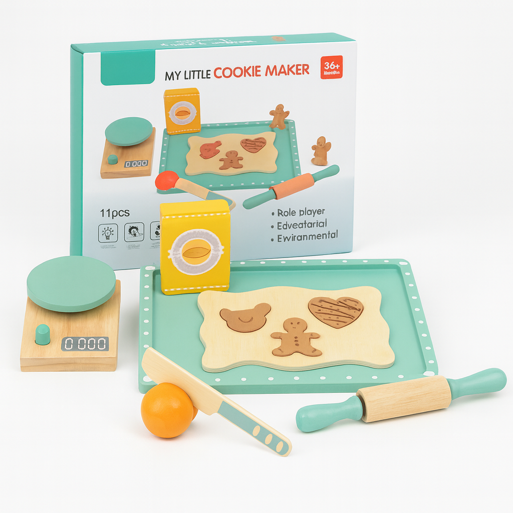 Machine à Café en Bois Montessori – Jeu d’Imitation Évolutif pour Enfants