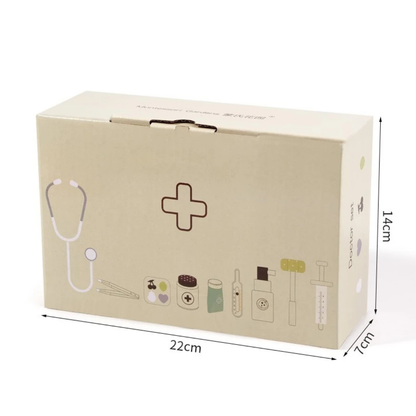 Set de Docteur Montessori en Bois – Kit Médical Éducatif avec Accessoires