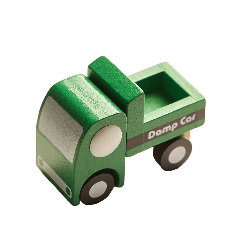 Mini Véhicules en Bois Montessori – Jouets Éducatifs Colorés