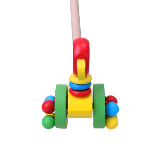 Jouet à Pousser en Bois Montessori – Compagnon de Marche pour Bébé et Enfant
