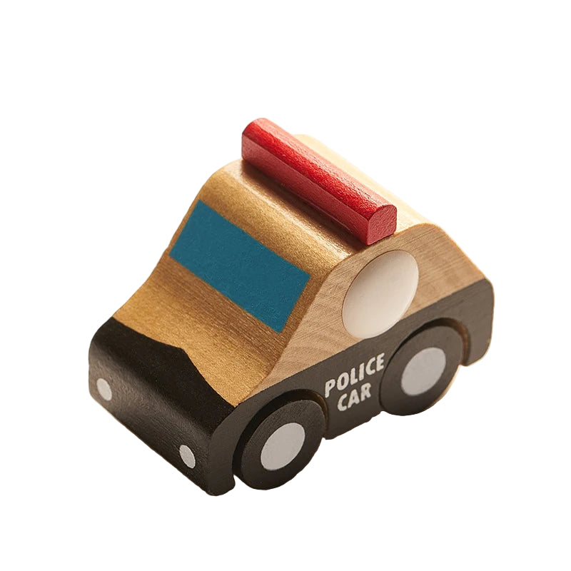 Mini Véhicules en Bois Montessori – Jouets Éducatifs Colorés