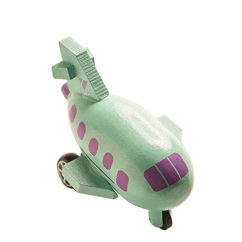 Mini Véhicules en Bois Montessori – Jouets Éducatifs Colorés