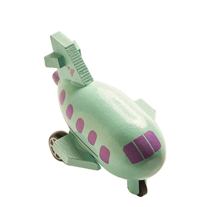 Mini Véhicules en Bois Montessori – Jouets Éducatifs Colorés
