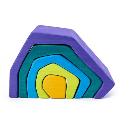 Jouet Montessori évolutif – Jeu de construction et de logique en bois éducatif