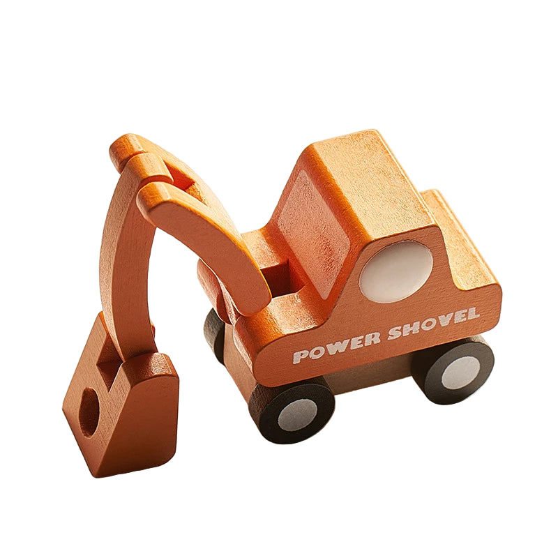 Mini Véhicules en Bois Montessori – Jouets Éducatifs Colorés