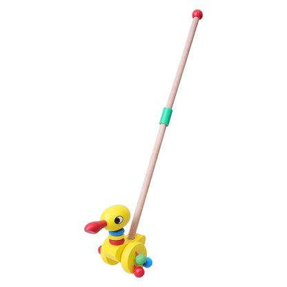 Jouet à Pousser en Bois Montessori – Compagnon de Marche pour Bébé et Enfant
