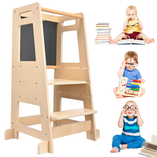 Tour d’Observation Montessori Évolutive – Avec Tableau Noir Double Face