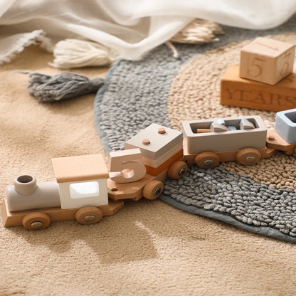 Train en Bois Montessori – Jouet éducatif et créatif pour enfants