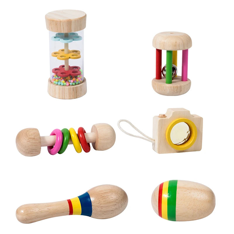 Set d’instruments de musique en bois – Jeu Montessori éducatif et sensoriel