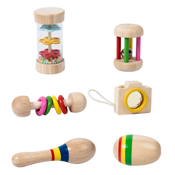 Set d’instruments de musique en bois – Jeu Montessori éducatif et sensoriel