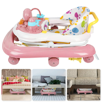 Trotteur bébé 3 en 1 pliable avec plateau repas et centre de jeu