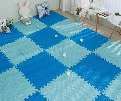 Tapis de Jeu Montessori en Dalles Puzzle – Sol Doux pour Bébé et Enfant (16 Pièces)