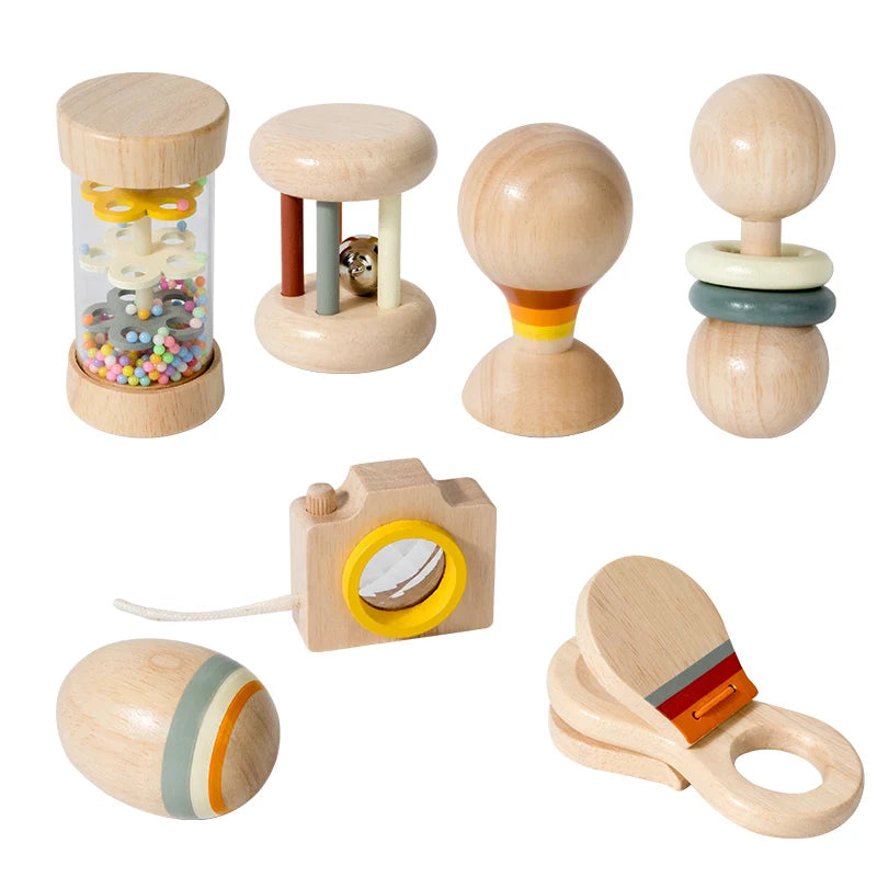Set d’instruments de musique en bois – Jeu Montessori éducatif et sensoriel
